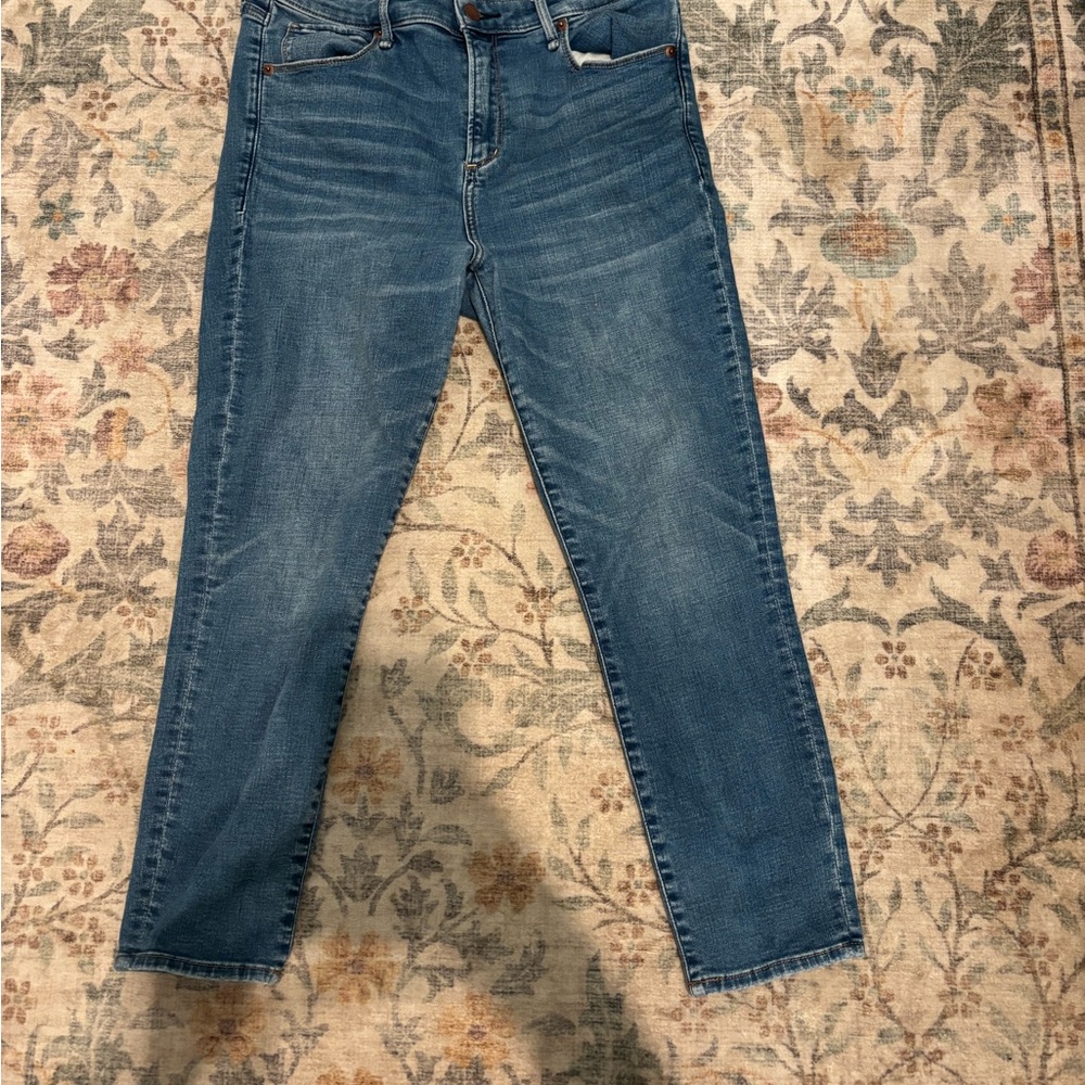 Abercrombie & Fitch Blue Ankle Jeans